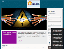 Tablet Screenshot of dierreimpianti.com